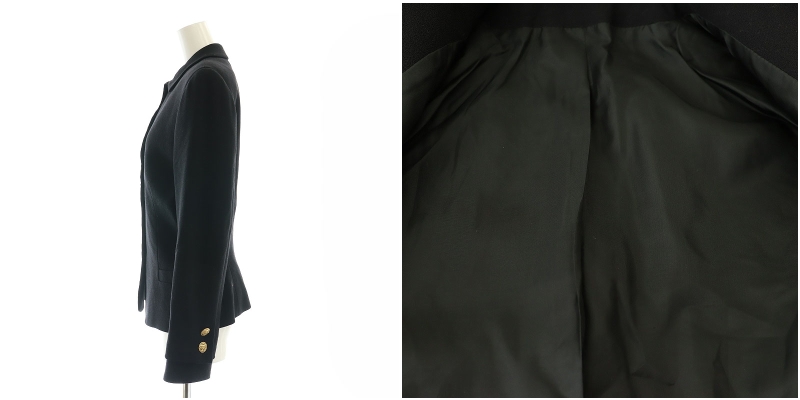 ジャンニヴェルサーチ セットアップ ノーカラージャケット スカート イタリア製 ジャンニヴェルサーチ セットアップ ノーカラージャケット