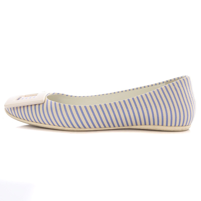 ロジェヴィヴィエ ROGER VIVIER フラットストライプ パンプス 34.5