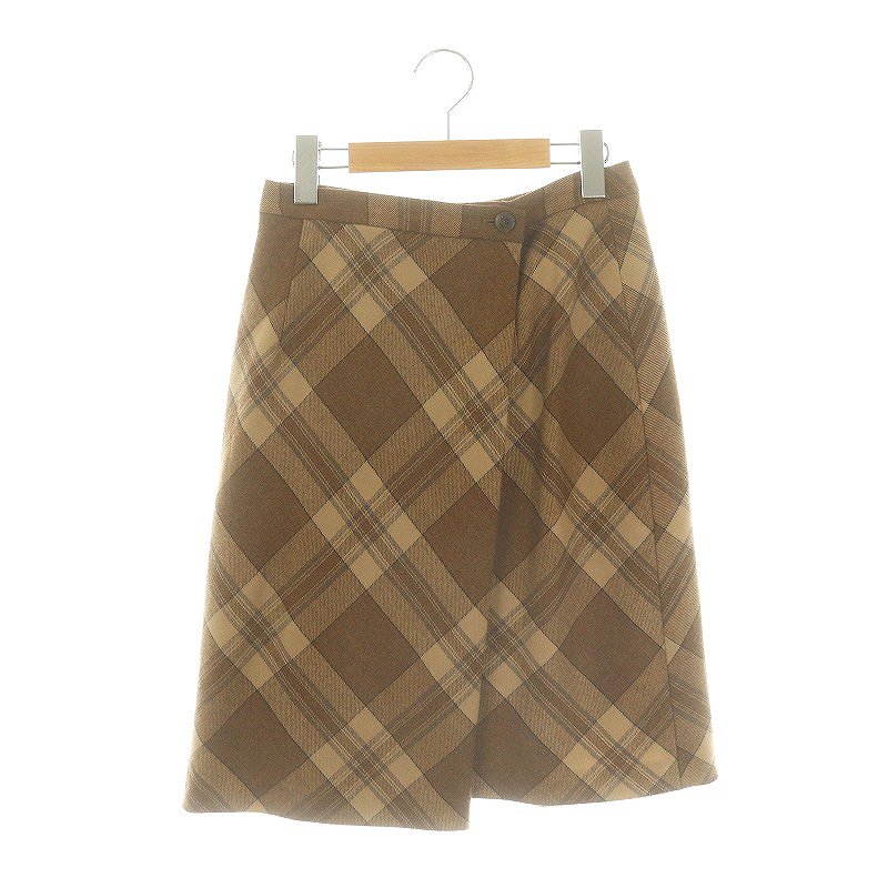 Aquascutum 膝丈スカート AQUASCUTUM ひざ丈スカート レディース アクアスキュータム 中古