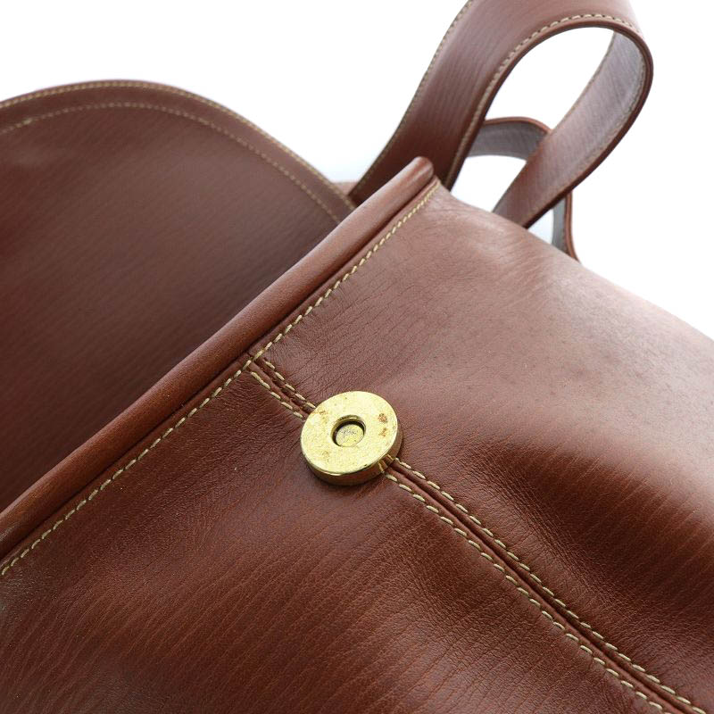 キーゼルシュタインコードKIESELSTEIN CORDレザーショルダーバッグ茶