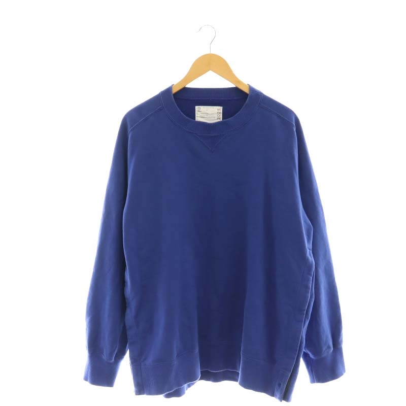 サカイ》スポンジ スウェット クルーネック プルオーバー (sacai