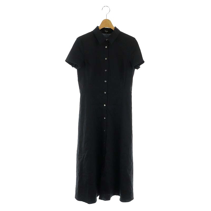 Powder Crepe CL Dart Shirt Theory ワンピース theory Powder Crepe CL Dart シャツワンピース - メルカリ