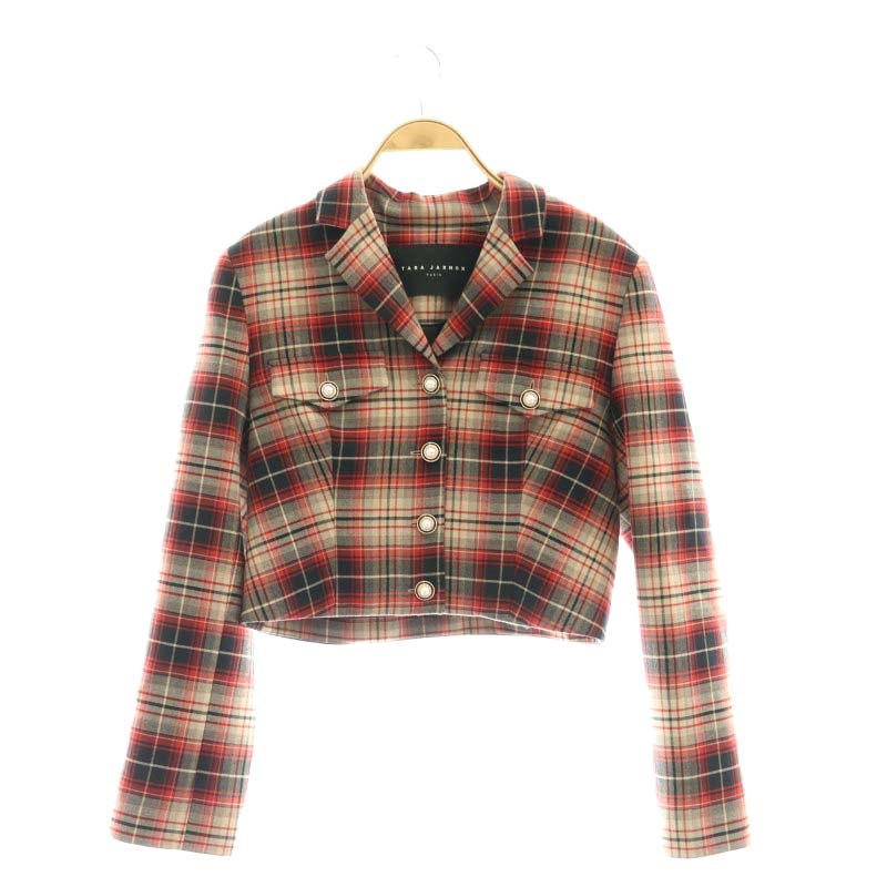 タラジャーモン タータンチェックジャケット タラジャーモン TARA JARMON 23年製 タータンチェックジャケット