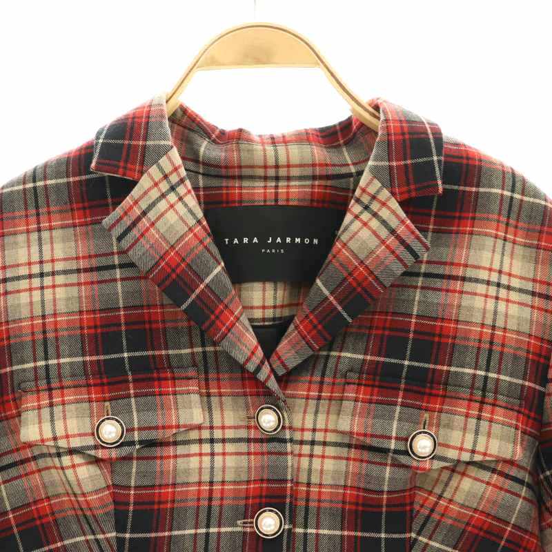 タラジャーモン TARA JARMON 23年製 タータンチェックジャケット