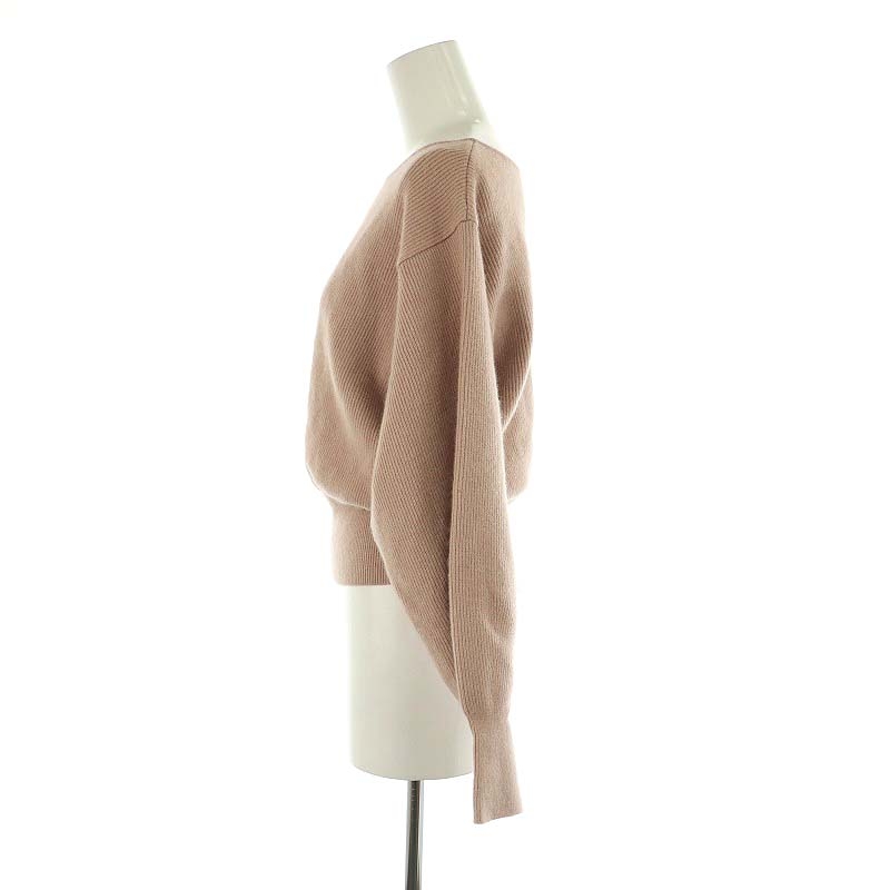 アプワイザーリッシェ バックパール畦編プルオーバー ホワイト