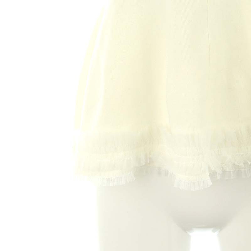 CELFORD】24SS チュールフリルAラインチュニック ホワイト