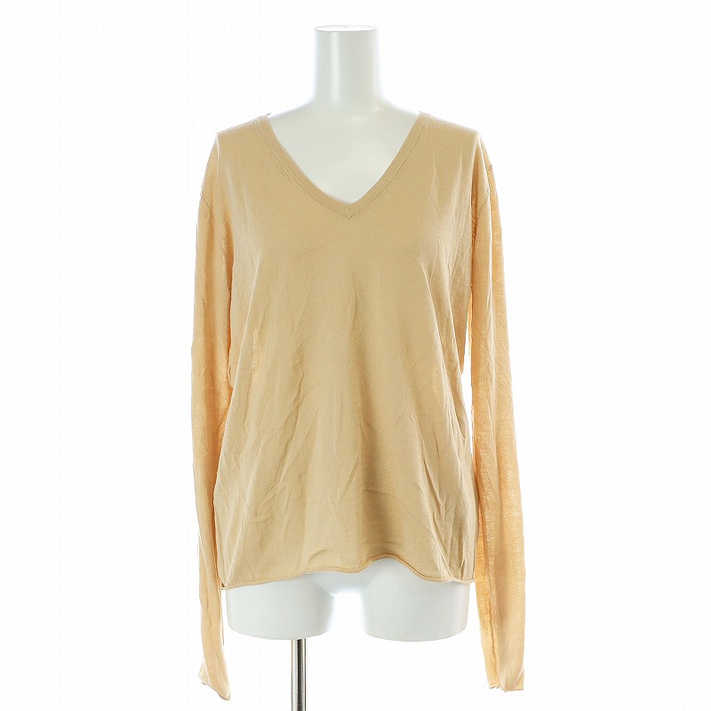 プラージュ Plage 24SS silky ニットロングT カットソー 長袖 V プラージュ Plage 24SS silky ニットロングT カットソー 長袖 V