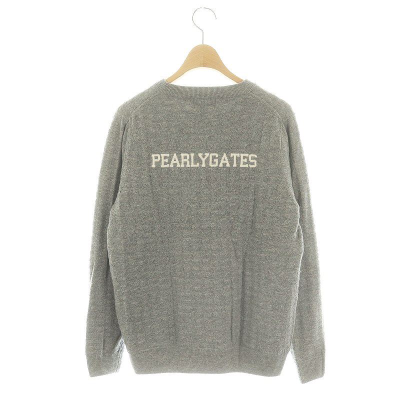 パーリーゲイツ PEARLY GATES 23AW 千鳥柄×DiAPLEX クルーネック