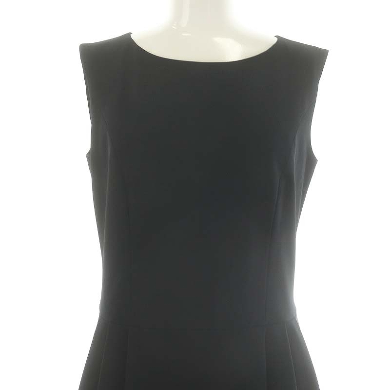 M-premier BLACK ノースリーブワンピース ひざ丈34