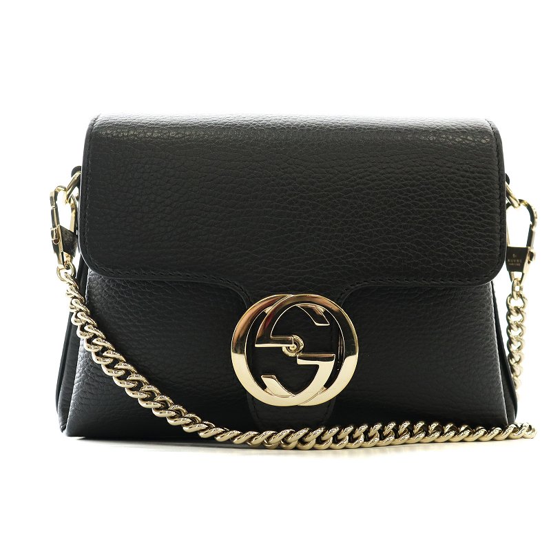 グッチ GUCCI インターロッキングG チェーンショルダーバッグ  