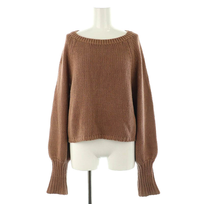 6(ROKU）SHEER COLOR RIB PULLOVER/ニット