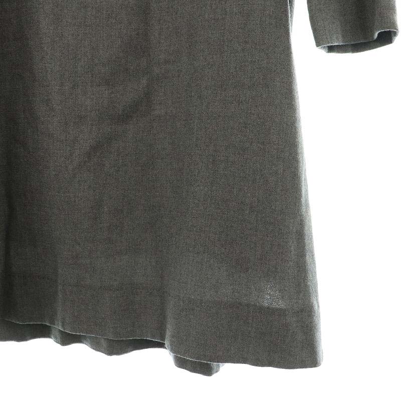 アドーア ADORE ウール キーネック ワンピース ミニ 長袖 38 グレー