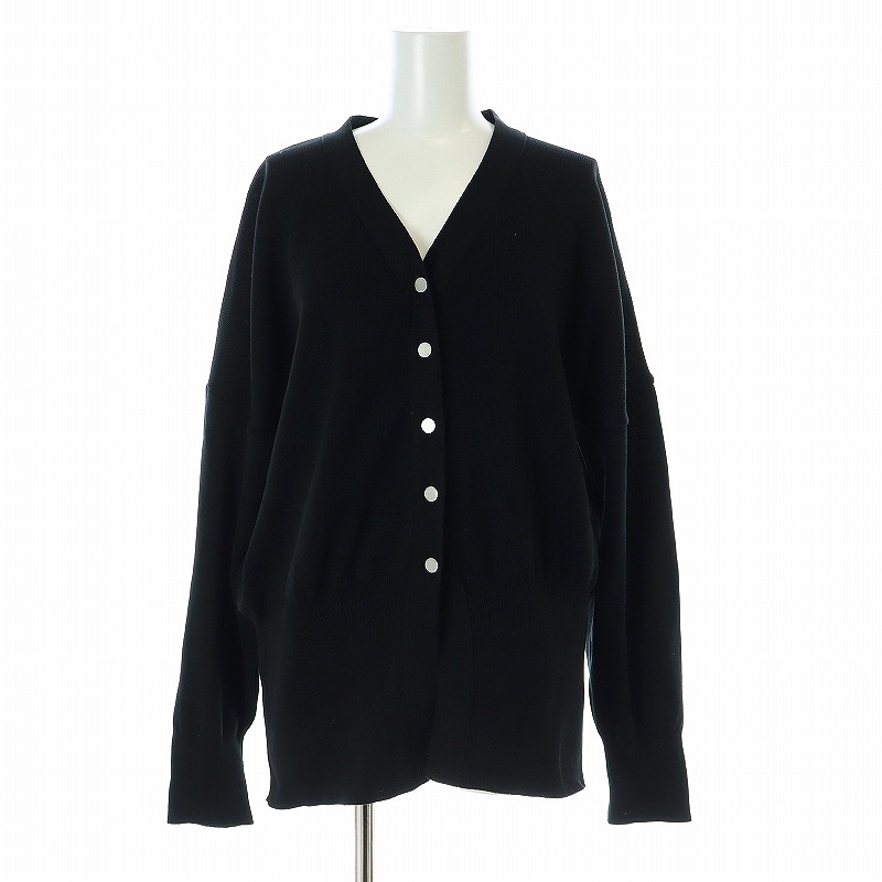 ラウンジドレス ガリャルダガランテ 24SS 総針カーディガン ニット F 黒 ラウンジドレス ガリャルダガランテ Loungedress