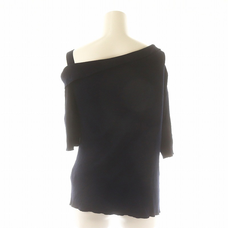 ADEAM ニットワンピース ネイビー サイズ6 【公式通販】