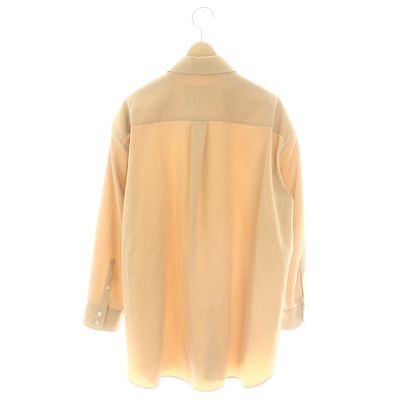 ジルサンダー JIL SANDER ウール シャツ 長袖 チュニック丈 32