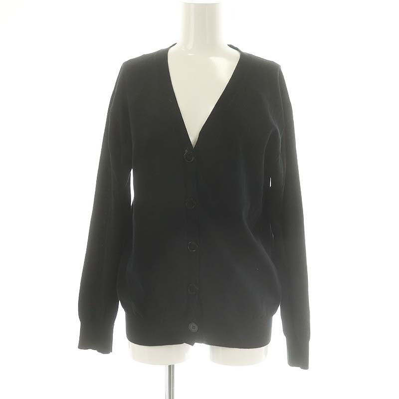 Deuxieme Classeドウーズイエムクラス 黒 長袖カーディガン ミューズ