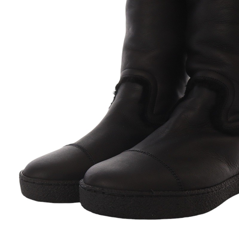 美品CHANELシャネル スポーツライン ココマーク ムートンブーツ 23.5㎝ 未使用品 シャネル CHANEL スポーツライン ムートンブーツ ミドル