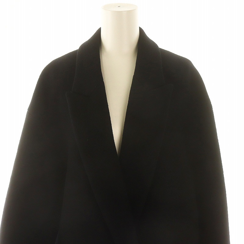 エイトン ATON SUPER 140S BOUMOU MELTON ピークドラペルコート