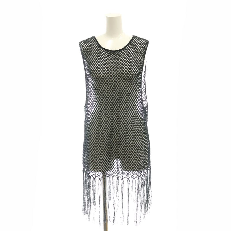 6(ROKU)＞MESH FRINGE TUNIC/チュニック Roku 6 BIG MESH TUNIC