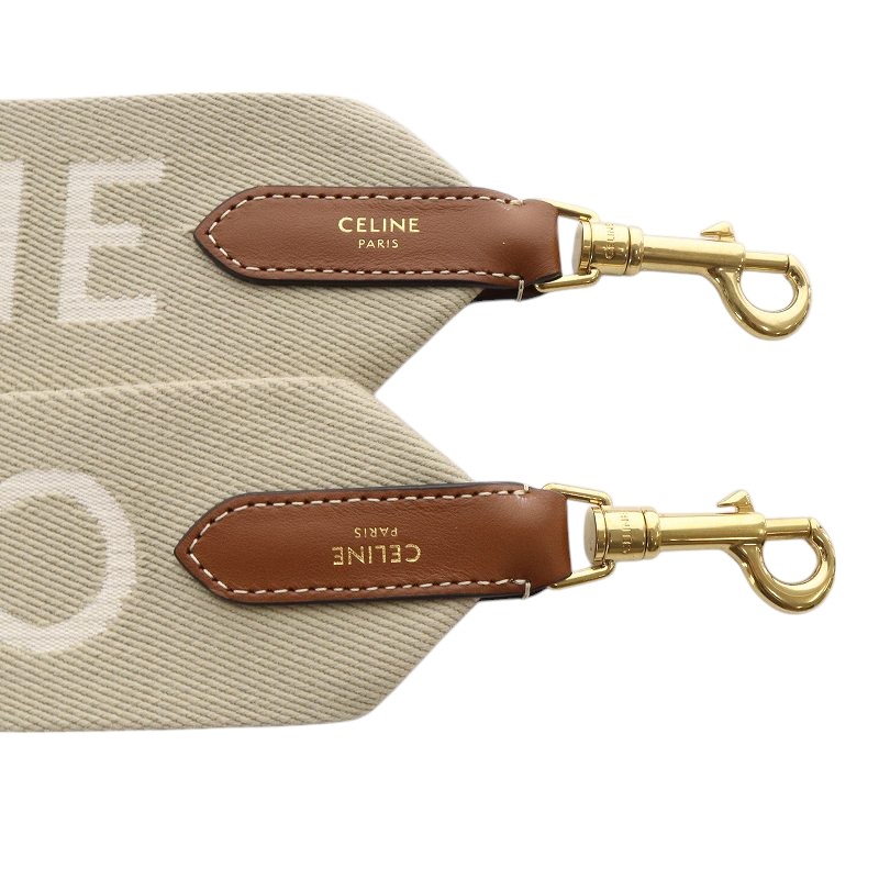 CÉLINE ベージュ トートバッグ ショルダーストラップ付き CELINE ショルダーストラップ ベージュ 【公式通販】
