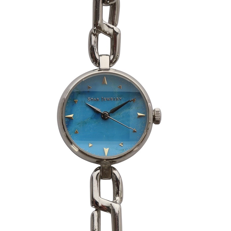 STAR JEWELRY FACET STONE CHAIN WATCH