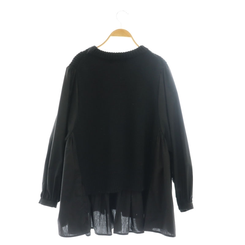 マチャット MACHATT フレアドッキングシャツニット セーター 長袖  