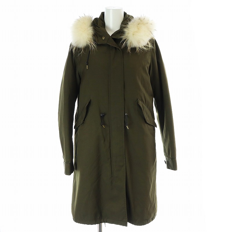 イエナ IENA ライナー付きモッズコート ロング フード ファー 34 XS