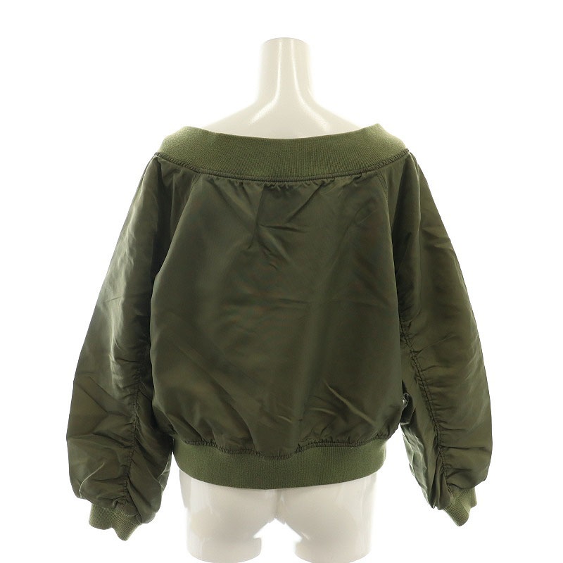 ローズバッド ROSE BUD MA-1風オフショルダーブルゾン ナイロン 