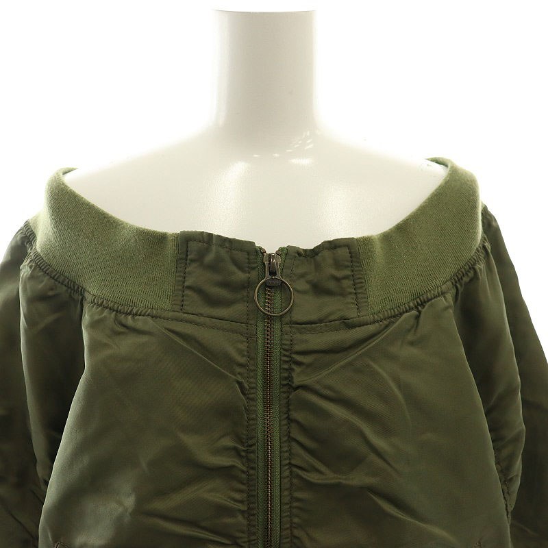 ROSEBUD MA-1風ブルゾン ローズバッド ROSE BUD MA-1風オフショルダーブルゾン ナイロン