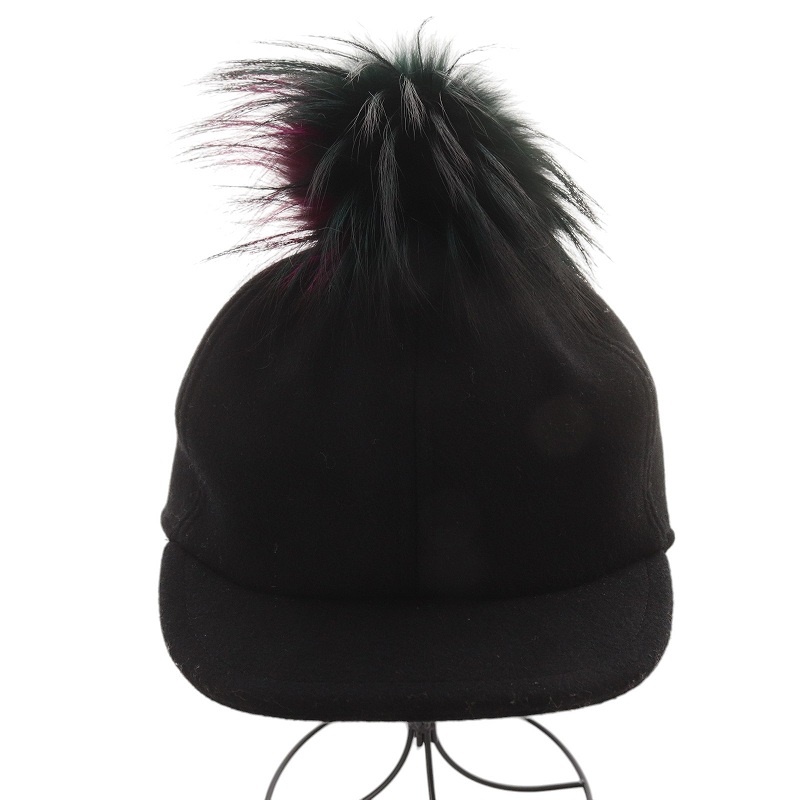 Fendi ロゴパターン ブラックキャップ 楽天市場】フェンディ 帽子 ベースボールキャップ 調整ストラップ FF