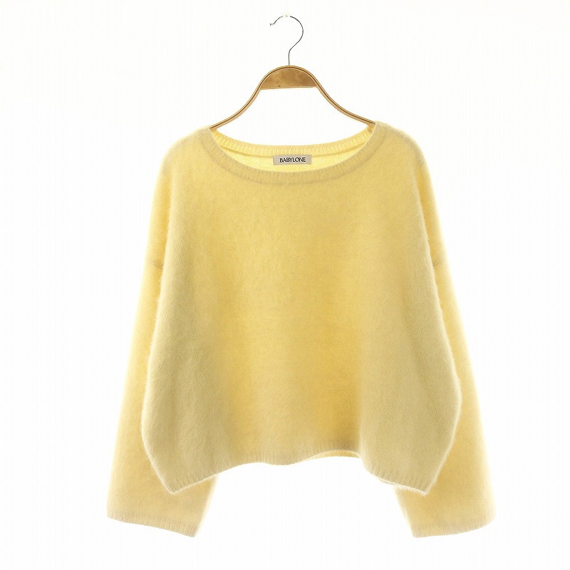 BABYLONE FOXカシミヤニットプルオーバー　ベージュ　長袖 オンラインファッション - BABYLONE FOXカシミヤニットプルオーバー