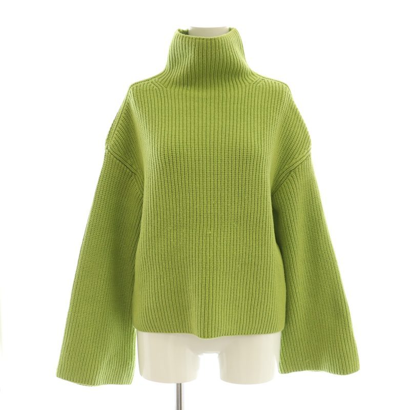 美品 アンスクリア ウール レイヤード ロング丈 タートルネック ニット 緑_ 楽天市場】タートルネックゆるニット トップス レディース ニット 長袖