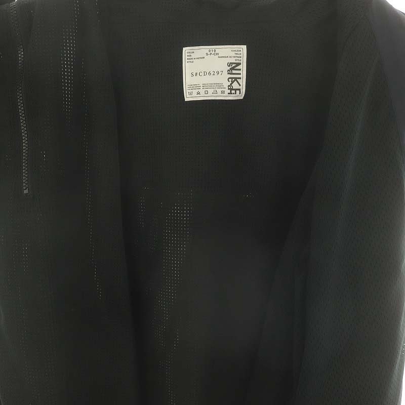 【中古】ナイキ W-ZIPナイロンジャケット フード ジップアップ S 黒 濃紺 ダークグレー CD6297-010 /DO ナイキ NIKE W-ZIPナイロンジャケット フード ジップアップ S 黒 濃紺