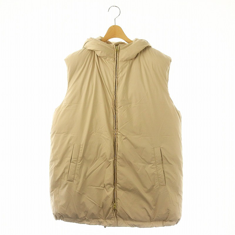 ドゥーズィエムクラス中綿 ロングベストベージュ