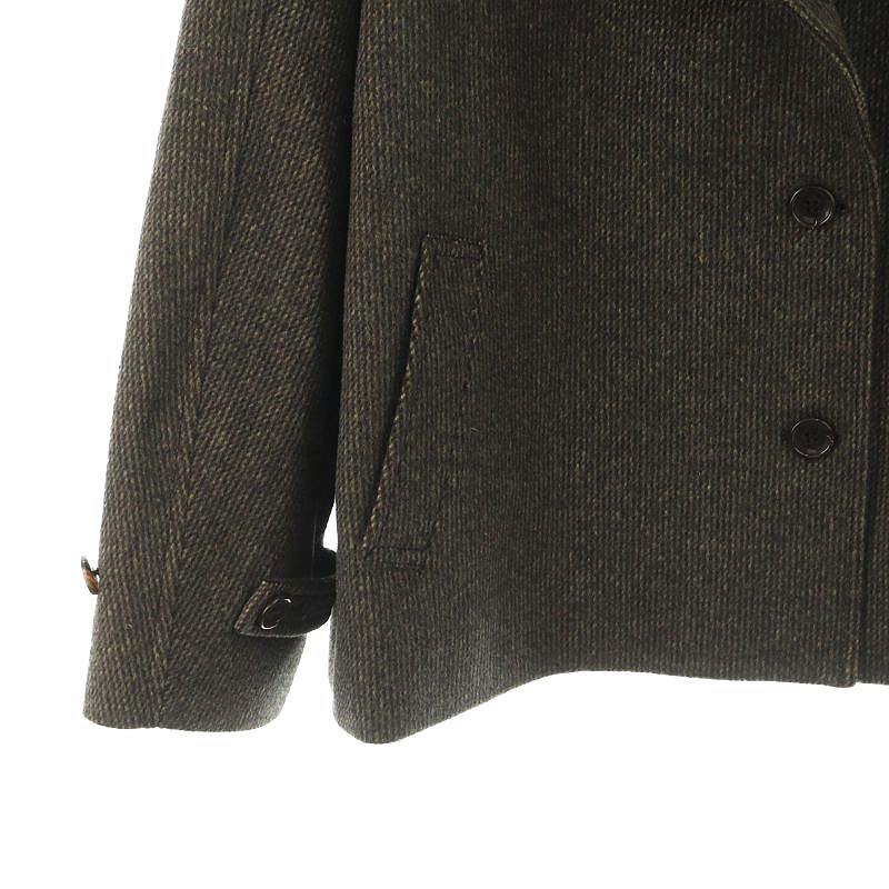 ★値下げ★ピンチェックバルカラーショートコート framework ピンチェックバルカラーショートコート フレームワーク