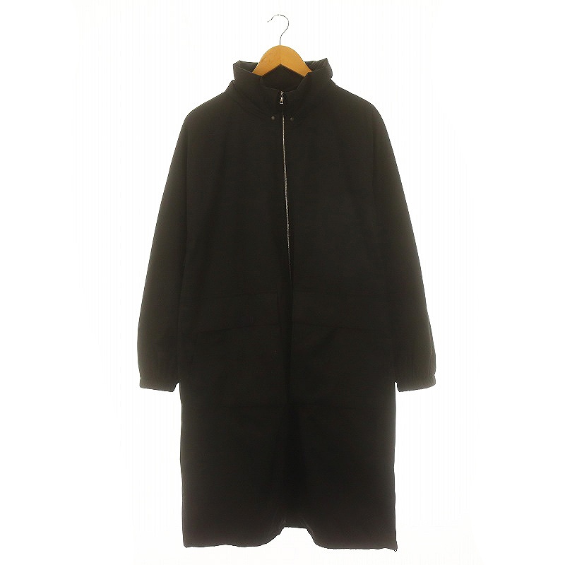 AURALEE 24ss ハードツイストポリエステルサテンラミネートジップコート