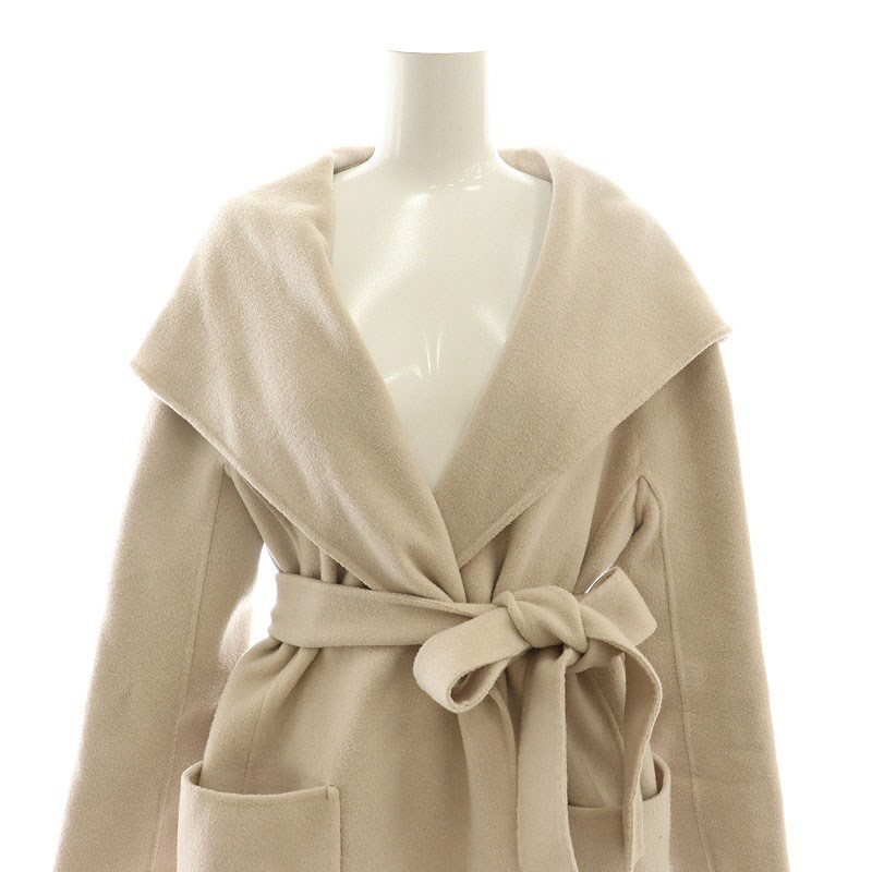 アナイ ANAYI カシミヤコンリバーフード コート ロング アウター