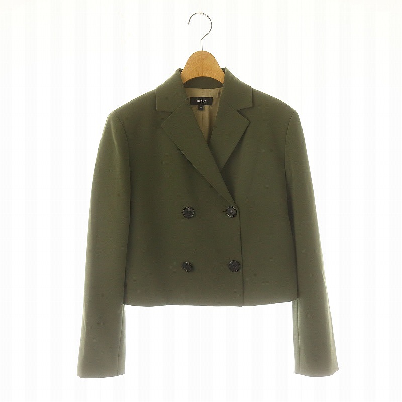 セオリー 23AW Admiral Crepe Crop DB JKT 【公式通販】