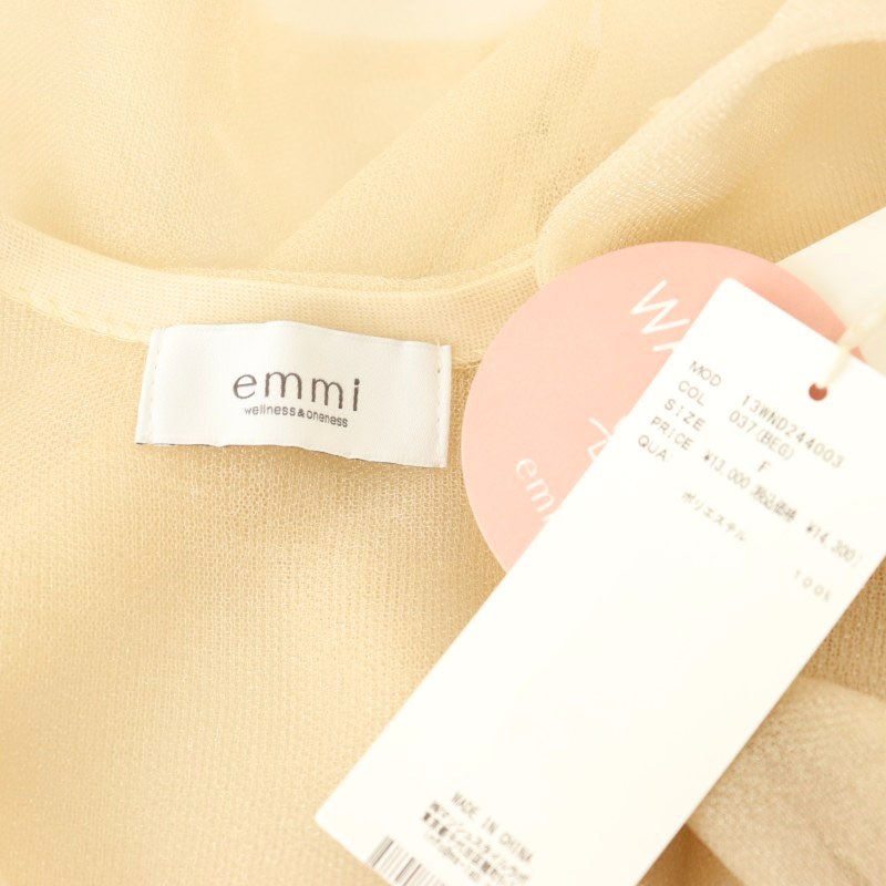 未使用品 エミ emmi 24AW シアージャガードカーディガン Vネック 未使用品 エミ emmi 24AW シアージャガードカーディガン Vネック