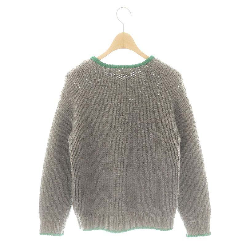 CELINE セリーヌ フィービー期 ローゲージニット グレー ウール　S CELINE セリーヌ フィービー期 ローゲージニット グレー ウール S