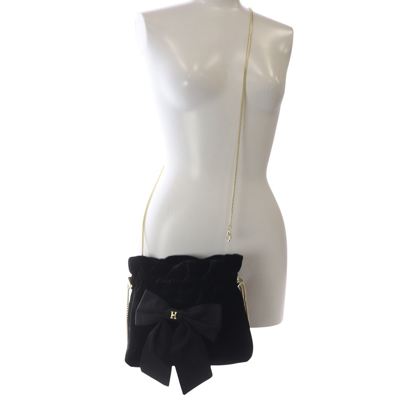 ハーリップトゥ Herlipto ノベルティ velour mini bag ショルダー