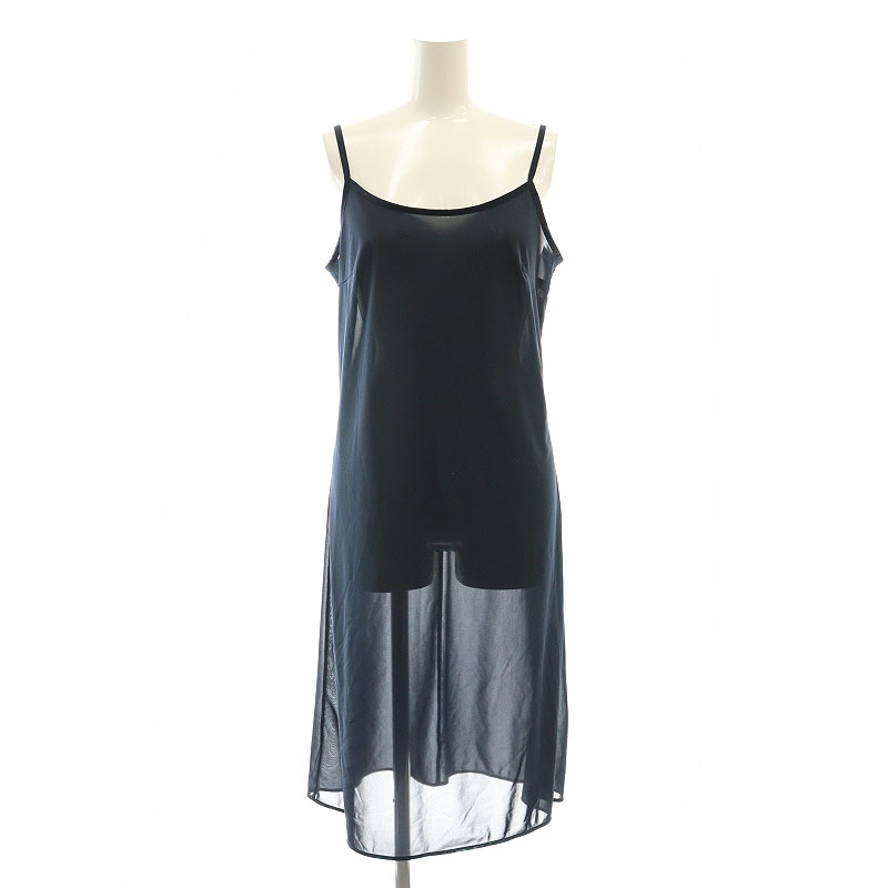 アナイ ANAYI デシンリーフプリント シャーリング ワンピース ロング