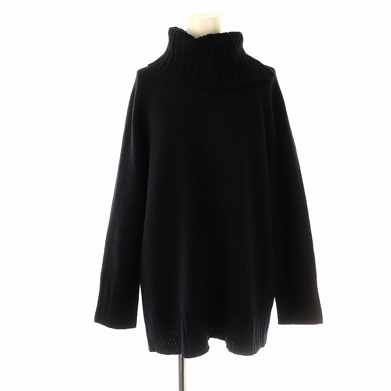 セオリーリュクス theory luxe 23AW CHELSEA ELEANOR スヌード付きニット セーター 長袖 カシミヤ混 38 黒 ブラック /DO ■OS レディース セオリーリュクス theory luxe 23AW CHELSEA ELEANOR スヌード