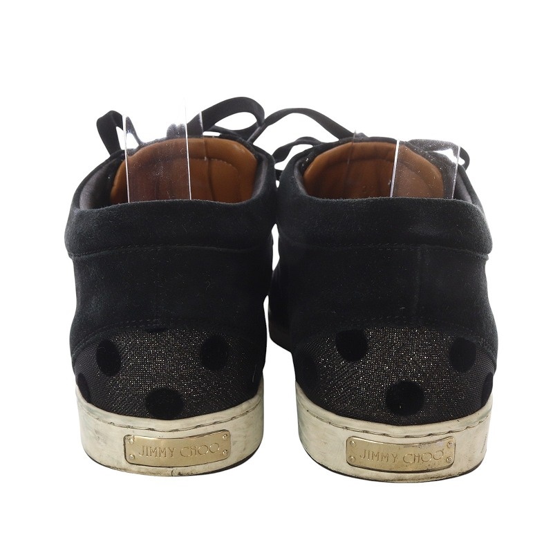 JIMMY CHOO ブラック スエード スニーカー39