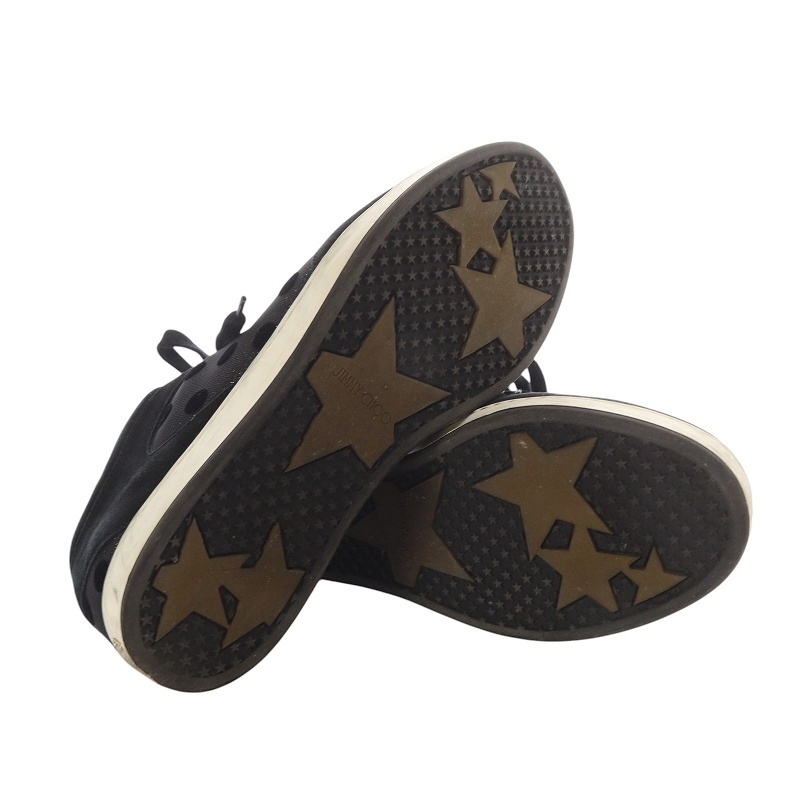 JIMMY CHOO ブラック スエード スニーカー39 中古・古着通販】JIMMY CHOO (ジミーチュウ) スウェードビジュー