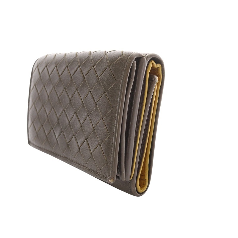 BOTTEGA VENETA 三つ折り財布 イントレチャート バイカラー BOTTEGA