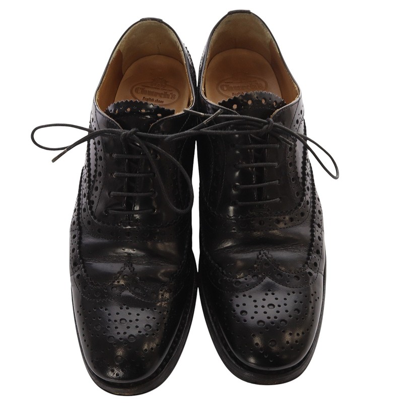 チャーチ church's catherine r black polishe メダリオンレザー