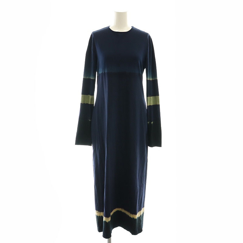 ワンピース Shibori Tie-Dyed Cotton Jersey Dress マメクロゴウチ Mame Kurogouchi 23SS Shibori Tie-Dyed Cotton