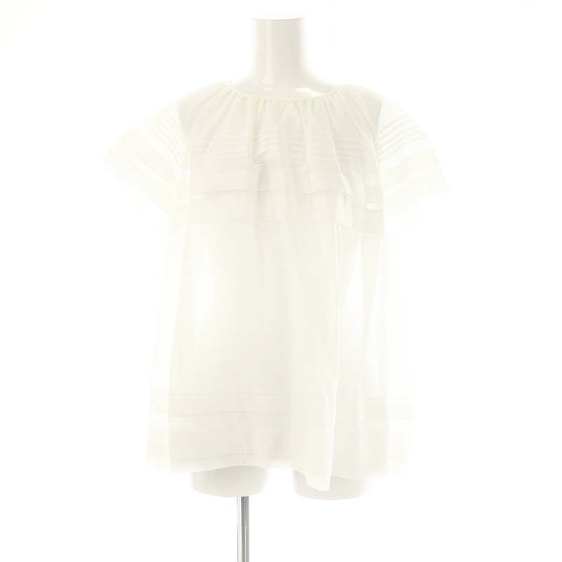 Drawer（ドゥロワー）＞ コットンピンタックショートスリーブブラウス