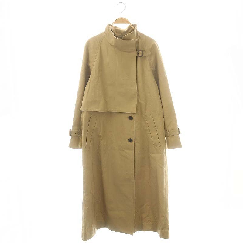 秋物セール⭐︎SEE BY CHLOE ベージュ 2way スプリングコート アルアバイル allureville 24SS オーバーラップスタンドコート